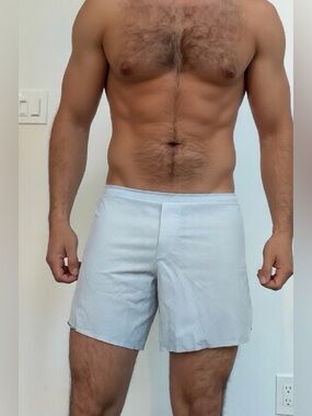 Light Blue lululemon fast and free 6 inch shorts